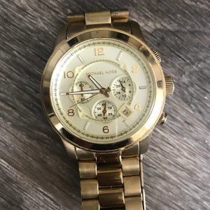 Michael Kors MK8077 Oversized Gold Watch
